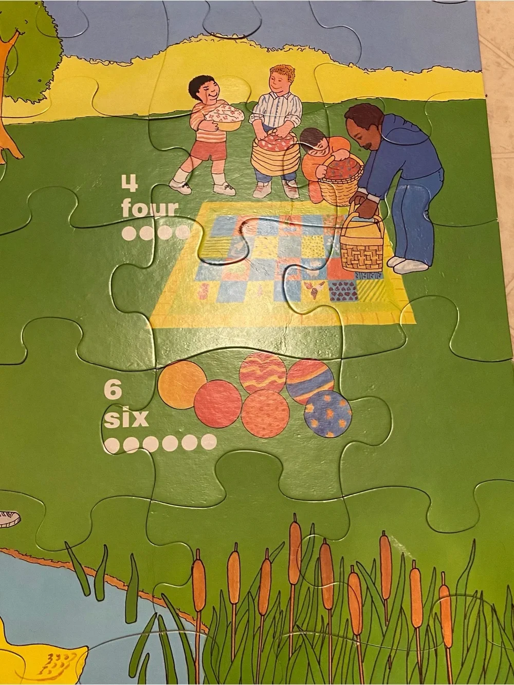 Judy Instructo Vintage Floor Puzzle Numbers 1988 J036050 Preschool Home School